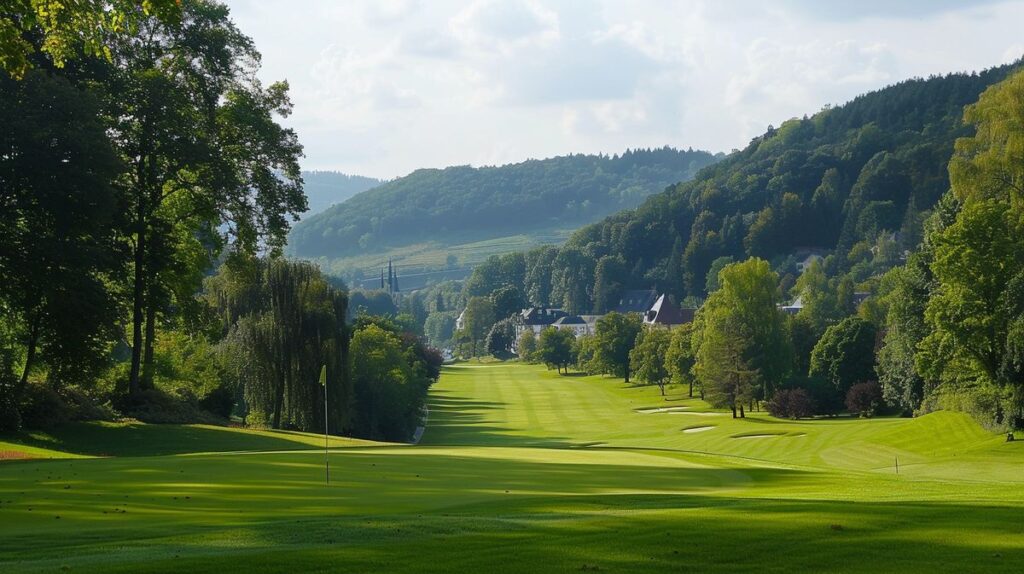 Junge spielt fröhlich auf einer Rutsche im Park