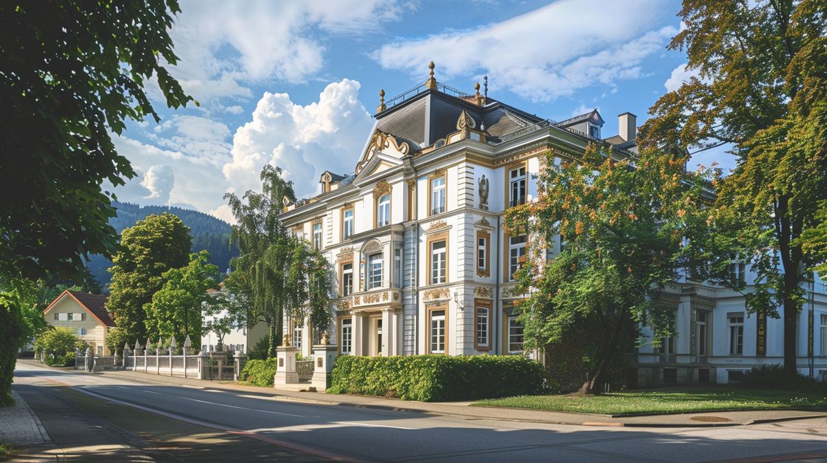 Brautpaar gibt sich das Ja-Wort im Standesamt Bad Ems Nassau mit eleganter Inneneinrichtung