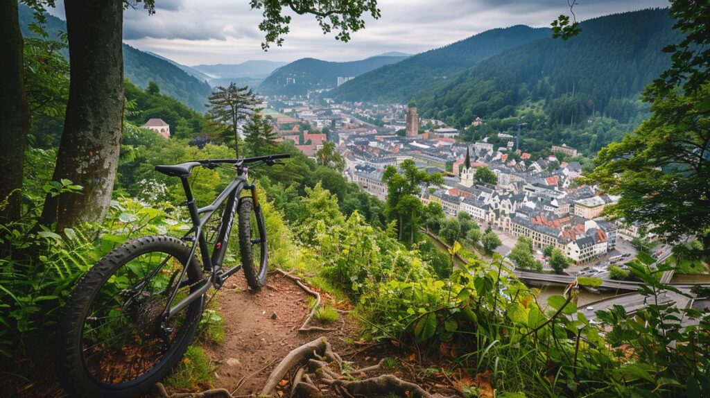 Summit Bikes Bad Ems Team bei einer Fahrradtour durch malerische Landschaften